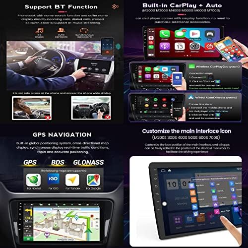 Fbkphss Android11 Автомобил Стерео Радио За Citroenc4l 2013- GPS Навигација 10In ЕКРАН НА Допир MP5 Мултимедијален Плеер Видео