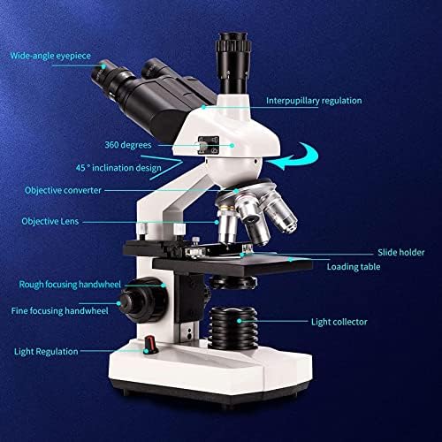 Соединение тринокуларен Микроскоп, Зголемување НА 40х-5000Х, Дигитален Лабораториски ТРИНОКУЛАРЕН СОЕДИНЕНИЕ ПРЕДВОДЕН Микроскоп СО
