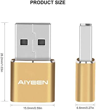 Надграден USB C женски за USB машки адаптер, тип Ц до USB конвертор на кабел за полнач за Apple Iwatch 7 AirPods, MacBook, iPhone 11 12 13 14