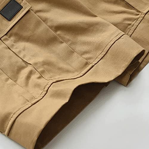 Венкомг1 шорцеви за мажи, цврсти мулти-џебови карго шорцеви Воени тактички шорцеви на отворено затегнати борбени стебла