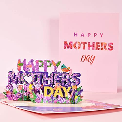 симоид Среќен Ден На Мајката, 3д Честитка Рачно Изработена Рачно Изработена Картичка За Креативен Благослов, Картичка За Денот На Мајките,