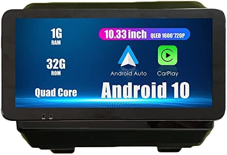 WOSTOKE 10.33 QLED/IPS 1600x720 Touchscreen CarPlay &засилувач; Android Auto Android Autoradio Автомобил Навигација Стерео Мултимедијален Плеер GPS Радио DSP Forjep Wrangler 2018-2020