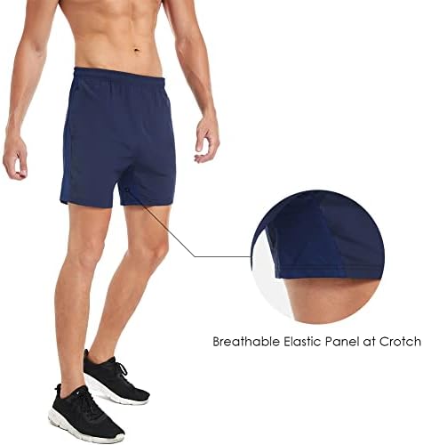 Plguys Машки 5 “атлетски шорцеви со патенти 2 пакувања лесни суви суви вежбање салата за обука за мажи за мажи