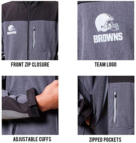 Ultra Game NFL Mens Softshell Windproof јакна