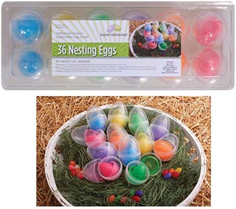Велигденско неограничено гнездење Велигденски јајца разнобојни пластични јајца од 36 парчиња