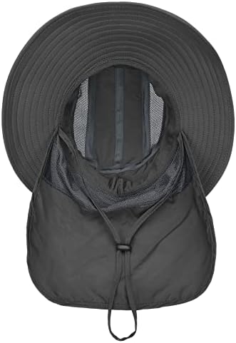 Zando Mens Sun Sun Hat For Men Women Roading Hat со вратот од вратот upf50+ Заштита на сонцето капачиња широки водоотпорни