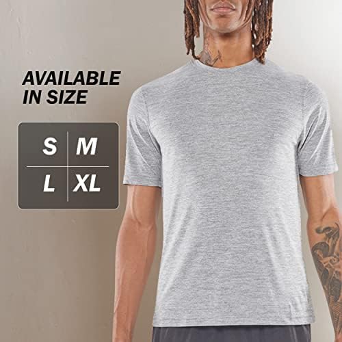 Кошули за тренингот за мажи - 3 пакувања суви маички за мажи, мажите атлетски кошули