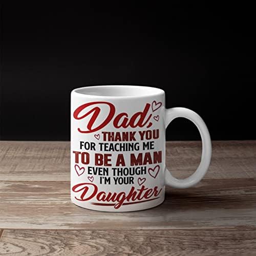 Урвог Тато ти Благодарам Што Ме Научи Да бидам Маж Иако Јас Сум Твојата Ќерка Кригла-Семејство Пиво Дамка-Татковци Ден Подарок, Една