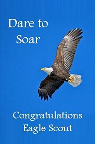 Честитки картичка за извидник на орел: се осмелуваат да се издигнат
