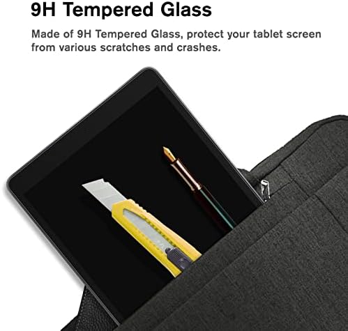 Хокер. Заштитник на екранот со стакло од свила, компатибилен со iPad 9-ти / 8-та / 7-та генерација [Допир како свила] [Алатка за