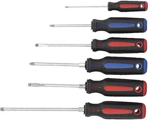 Сет на магнетски шрафцигер со алатки Едвард - 6 парчиња залепени и филипс шрафцигери со магнетни совети и рачки со залепеност - стоп