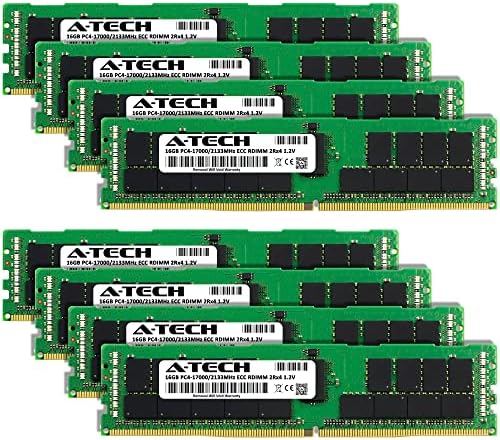 A-Tech 128gb Комплет Меморија RAM МЕМОРИЈА За Dell R7910-DDR4 2133MHz PC4 - 17000 ECC Регистрирани RDIMM 2rx4 1.2 V-Сервер