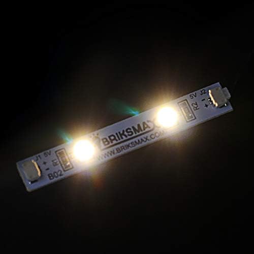 Briksmax LED ленти светла топло бело за DIY LEGO/MOC осветлување
