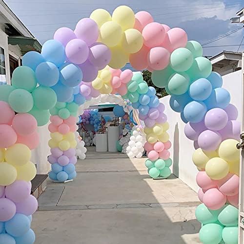 Блонинг Макарон Светло Розеви Балони 12 инчи 100 парчиња Пастелни Балони Во Боја Со Ниска Заситеност 12 Забави Балони За Фестивал Роденден