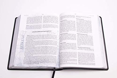 Персонализиран библиски сопствен текст Вашето име Biblia de estudio de aypromética negro imitación piel обичај направен подарок за крштевки за