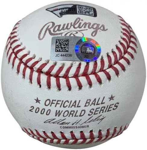 Дерек etетер автограмираше 2000 Светски серии потпишани бејзбол фанатици автентични COA - автограмирани бејзбол