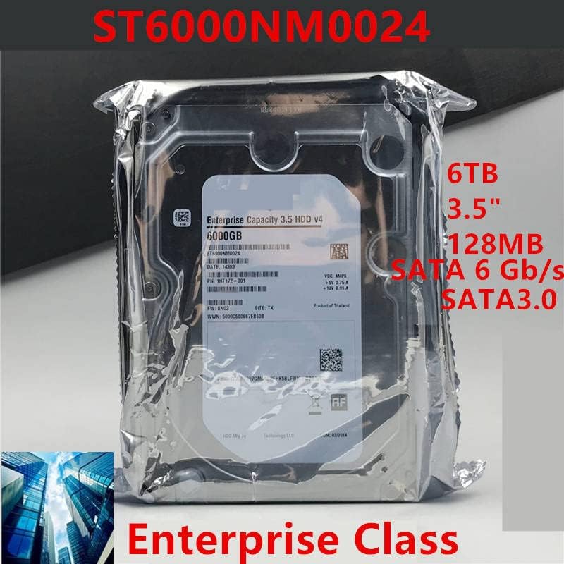 HDD за 6TB 3,5 SATA 6 GB/S 128MB 7200RPM за внатрешен тврд диск за класа на претпријатија HDD за ST6000NM0024