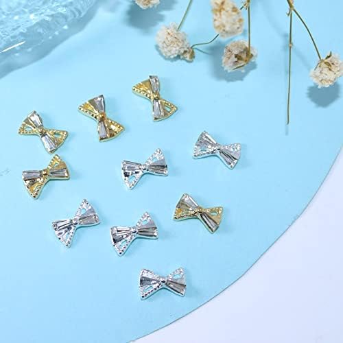 10 парчиња 3Д цирконски лак на ноктите на ноктите шарми симпатични сјајни кристални метални камења за нокти украси за жени девојки
