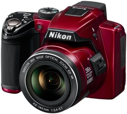 Nikon Coolpix P500 12.1 CMOS дигитална камера со леќи со широк агол со широк агол на Nikkor и целосен HD 1080P видео