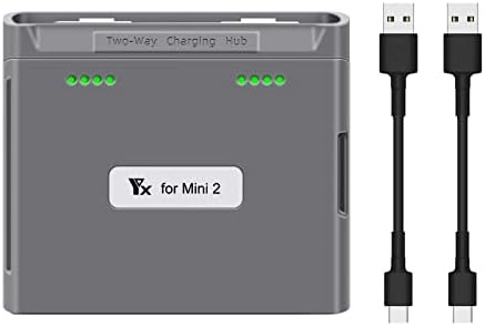 Двонасочен полнач за батерии за полнење на USB полнач со кабел за полнење Type-C за DJI Mini 2/Mini SE дрон
