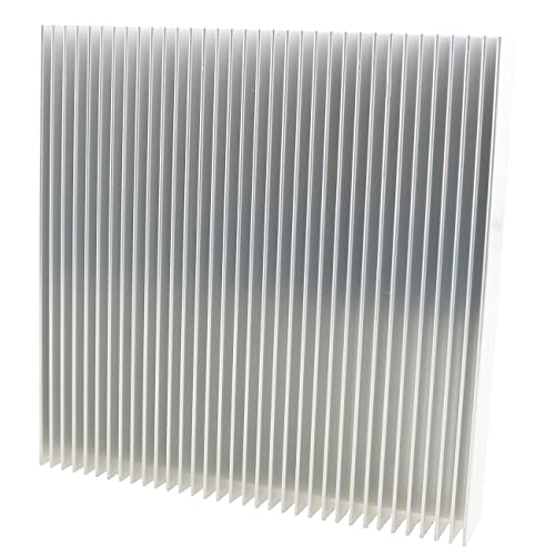 Алуминиум Heatsink FMHXG 3,54 x 3,54 x 0,59 инчи / 90 x 90 x 15 mm Голем мијалник за топлина, радијатор на топлински чипсет, ладилник за ладење