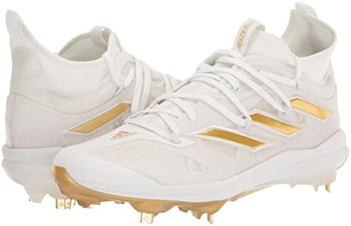 Адидас Машки Адизеро после бејзбол чевли 9 NWV, бело/злато металик/јадро бело, 10,5