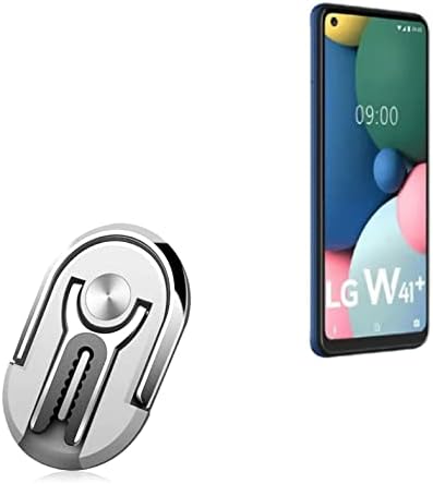 Монтажа за автомобили за LG W41+ - мобилен рачен автомобил, монтирање на прсти за мобилни автомобили за LG W41+ - метално сребро