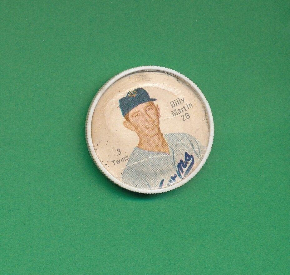 Billy Martin Hof 1962 Salada Junett Coin 3 Vintage MLB *TPHLC - MLB Photomints and Coins