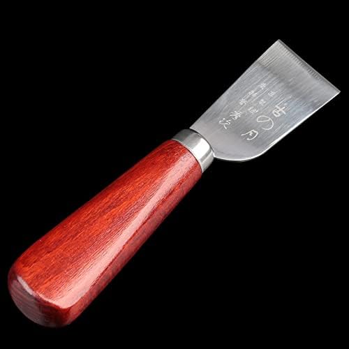 1 парчиња од челик десна рака кожни кожни кожни алатки за сечење кожен скитник нож занает занаетчиски скијачки нож за лопата за лопата