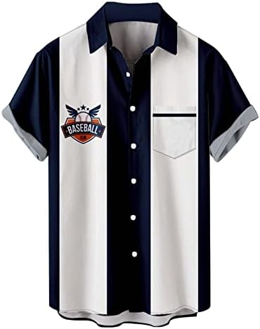 Летни преголеми маици за мажи летни летни лесни лесни за спарување со модерен медиум за бејзбол со кратки ракави