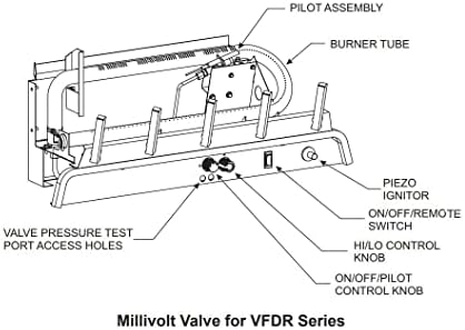 MV 6 -парчиња 30 инчи 40000 BTU Refractory Log Set - течен пропан