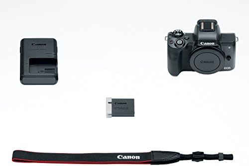 Canon EOS M50 Без Огледало Дигитална 4k Камера За Влогирање Со Двоен ПИКСЕЛ Cmos Autofocus, Digic 8 Процесор За Слики, Вградена wi-Fi,