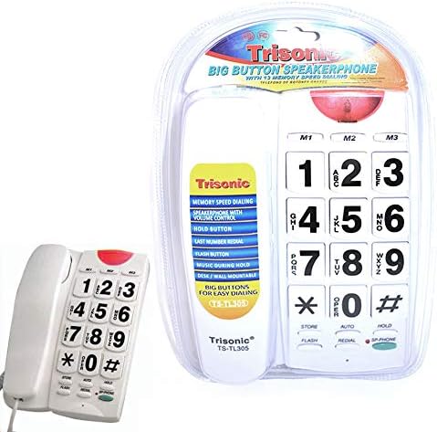 Телефон голем телефонски звучник големо копче Телефонски бел гроздобер стил за забава