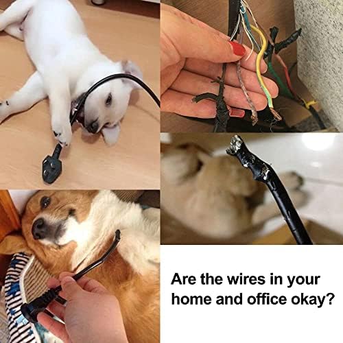 Заштитник на кабелот за кучиња и мачки Томонобу, 10 -ти, чиста жица за миленичиња Флексибилен заштитник за поделба на кабел за цевки