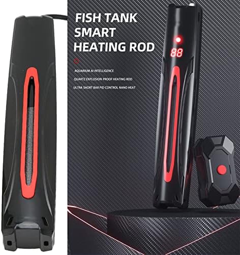 Pssopp Аквариум Грејач, Pid Контрола На Температурата Потопна Риба Грејач Со HD LED Дисплеј Еден Клучен Циклус IPX6 Водоотпорен Риба