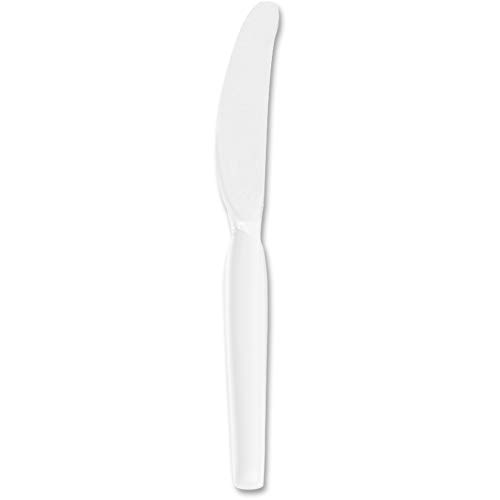 Дикси 7.5 Полистирен Пластичен Нож Со Голема Тежина ОД ГП ПРО, Вајт, КХ217,