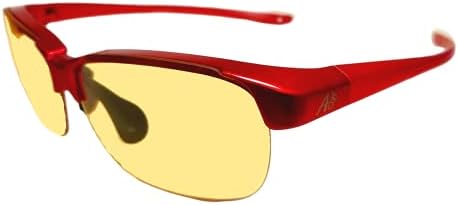 Очила За Блокирање На Сина Светлина Со висока Дефиниција За Читање Компјутерски Голф, Црвена Рамка, Килибар За Нијанса На Леќи