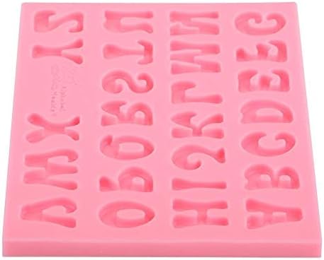 Алатка за силиконски калап Kste 26 букви розова рачно изработена алатка за мувла DIY
