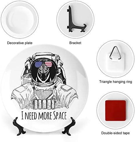 Треба повеќе простор зебра астронаут керамичка декоративна чинија со приказ, виси прилагодена годишнината свадба празнични подароци за родители на двојки, негов ?