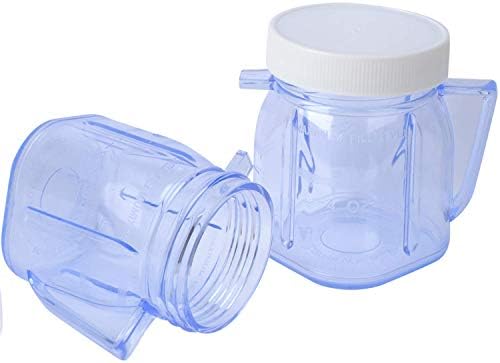 4937 Mini Blender JAR додаток компатибилен со Oster, 1-чаша мини пластични тегли со капаци