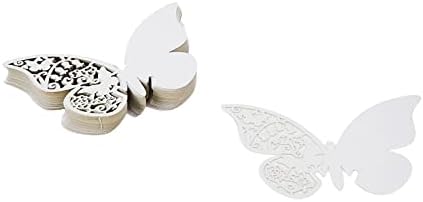 Wdonay 3D пеперутка вино чаша чаши картички свадба место картичка бисерска хартија табела броеви картички декорација за колачи забава домашна