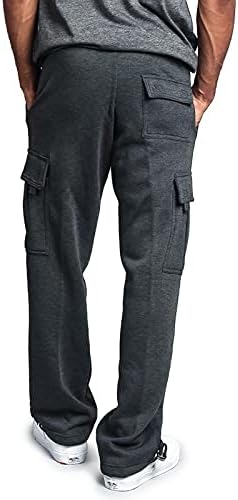 lcepcy товарни панталони за мажи Камо Баги опуштена работа Тенок голем и висок стрип слаби лесен лабав лабав џогер со високи половини