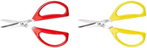 Џојс Чен Црвениот Оригинален Неограничен Кујна Ножици Рачки, Пакет-1 &засилувач; Неограничен Ножици-Жолта, 1 КТ