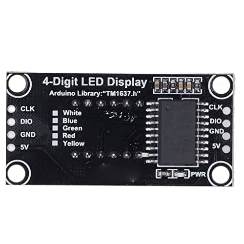 4 комплети модул за прикажување на дигитална цевка 0,36 инчи 4 дигитален 7 сегмент дигитален LED дисплеј цевка TM1637 5V