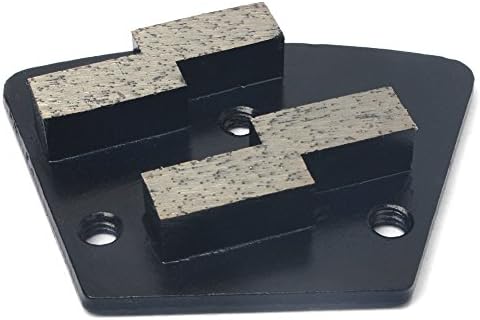 Трапезоиден под мелење диск 3-PCS Метална врска Дијамант Диск Грит 60 за бетонско мелење
