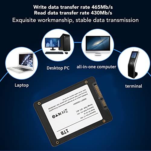 2,5 Внатрешен внатрешен SSD, стабилен пренос со низок шум до 465MB/s 430MB/s 1TB SATA3.0 SSD Solid State Drive за десктоп компјутери Лаптоп