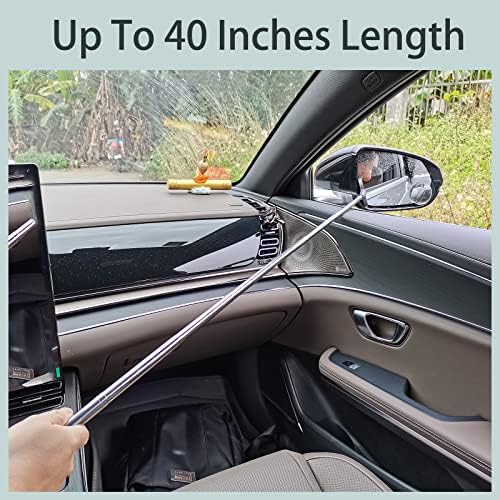Car Rearview Mirror Wiper Teleccopic, Auto Auto Glass Scleeegee, Whindshield Whindshield Squeegee, мини телескопска рачка Преносна возило за