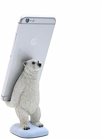 Симпатична поларна мечка животни мобилен телефон стојат за биро за смартфон држач за држачи на држачи за држачи на биро