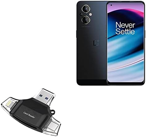 Boxwave Smart Gadget Компатибилен Со OnePlus Nord N20 5G-AllReader Sd Читач На Картички, Microsd Читач На Картички SD Компактен