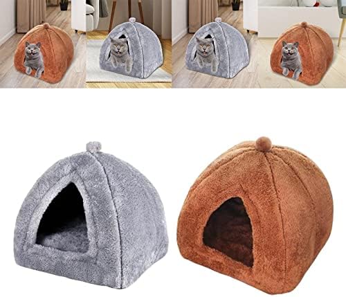 ＫＬＫＣＭＳ 2 ПАРЧИЊА домашно милениче кревет мачка куќа со Подлога шатор Одгледувачница За Кученце Маче Зајакотab Мали Животни Миленичиња, Стил
